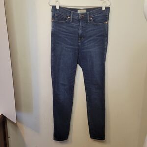 Madewell Women's Skinny Jeans Size 29 Blue Denim Stretch 38in‎ Length Pre-Owned